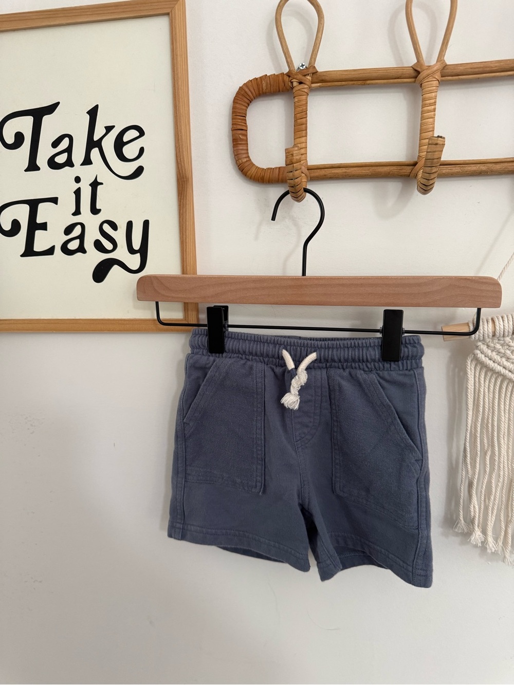 Little Co by Lauren Conrad - 2T - blue drawstring shorts - Picture 3 of 7